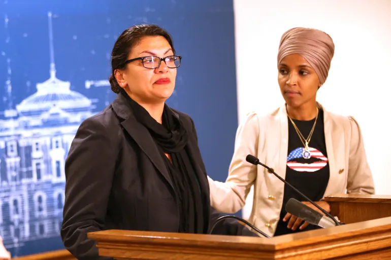 Ilhan Omar and Rashida Tlaib Make Their Way to the US Congress for